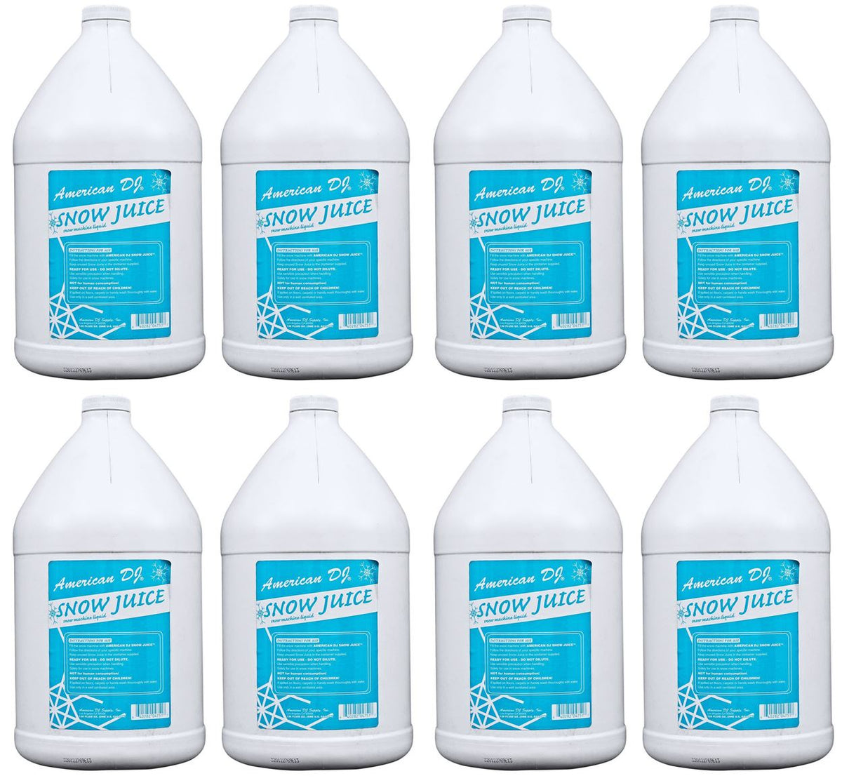 (8) Snow Gal Gallon of Snow Fluid for Snow Flurry Machine