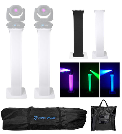 (2) Totem Stands+Black and White Scrims For (2) Marq Gesture Spot 400 Lights