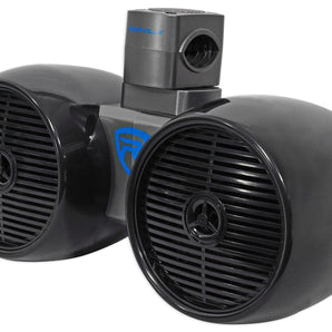 Rockville DWB65B Dual 6.5" Black 600 Watt Marine Wakeboard Tower Speaker System