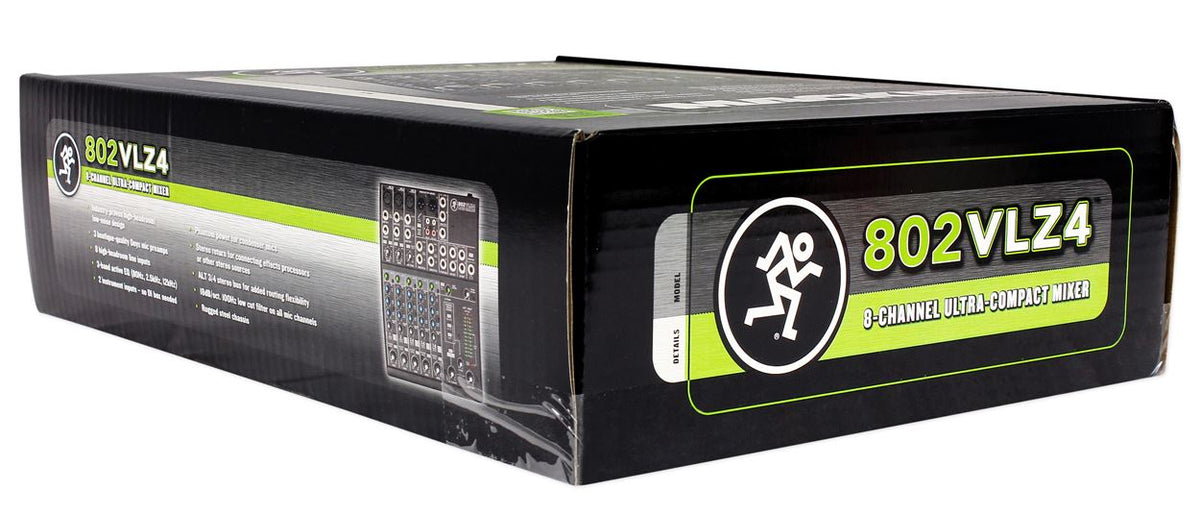 802VLZ4 8-Channel Mixer, Backpack & 20' XLR Cable