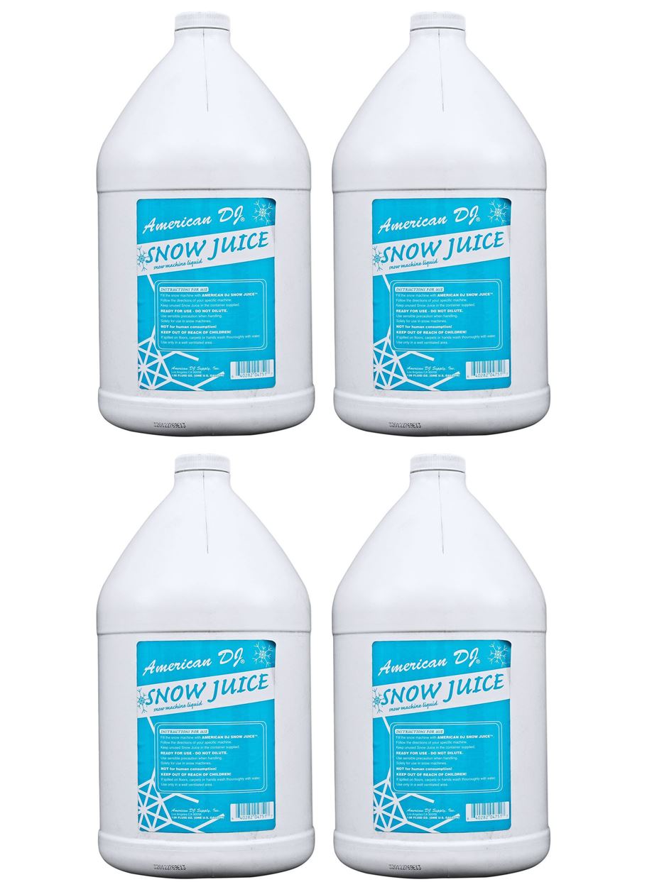 (4) Snow Gal Gallon of Snow Fluid for Snow Flurry Machine