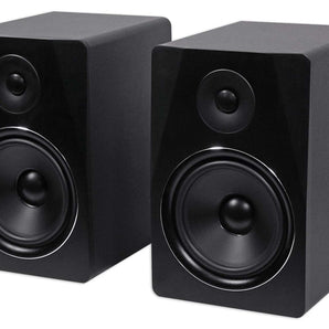 Rockville APM8B 8" 2-Way 500W Active/Powered USB Studio Monitor Speakers Pair