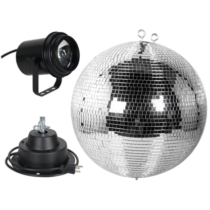 M600EL 16" Mirror Ball+Pinspot Light+2 Bluetooth Speakers