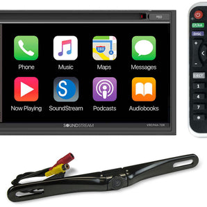 Soundstream VRCPAA-7DR 7" Monitor DVD Receiver w/CARPLAY/ANDROID AUTO+Backup Cam