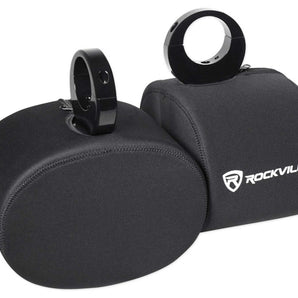 Pair Rockville RWBC69 Neoprene Covers For 6x9 Inch Marine Wakeboard Tower Speakers