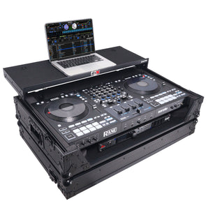 ProX XS-RANEFOUR WLTBL LED ATA Road Case For RANE Four DJ Control+Laptop Shelf