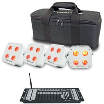 MINI RF4 V2 White 4-Pack + ROCKFORCE W2