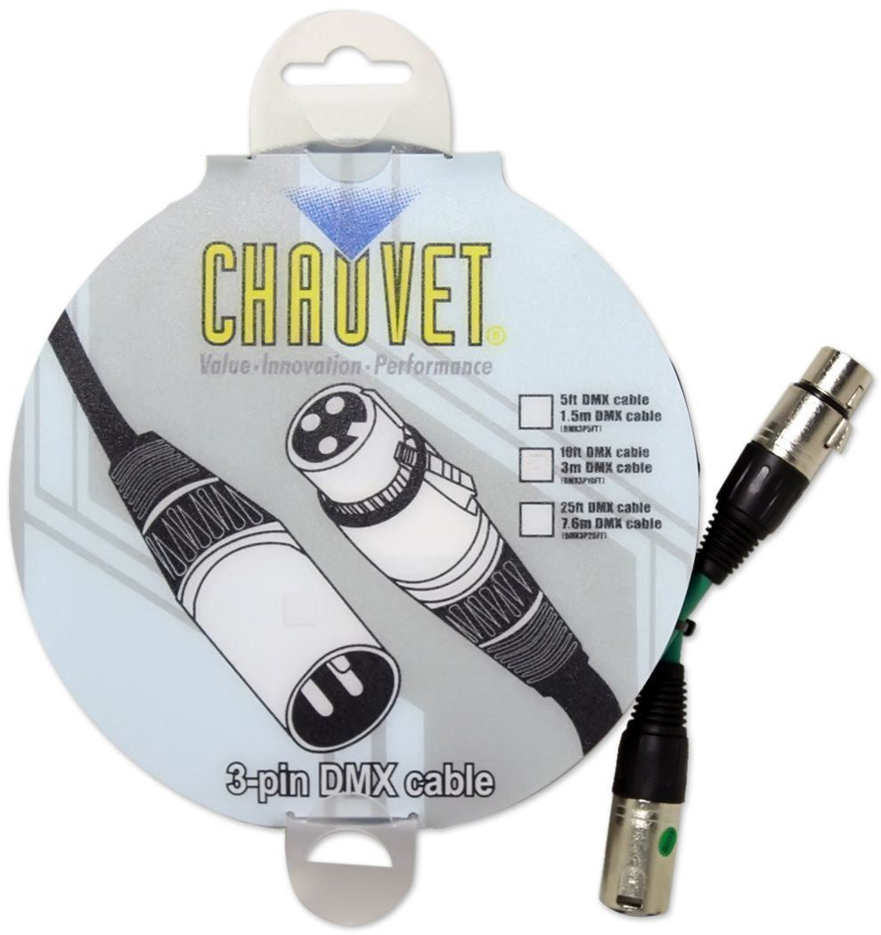 (16) DMX3P5FT 5 Ft 3-Pin DMX Cables