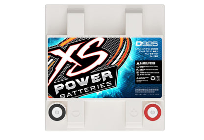 XS Power D950 12V 1000-2100W Range AGM Battery with M6 Terminal Bolt, Max 2100A
