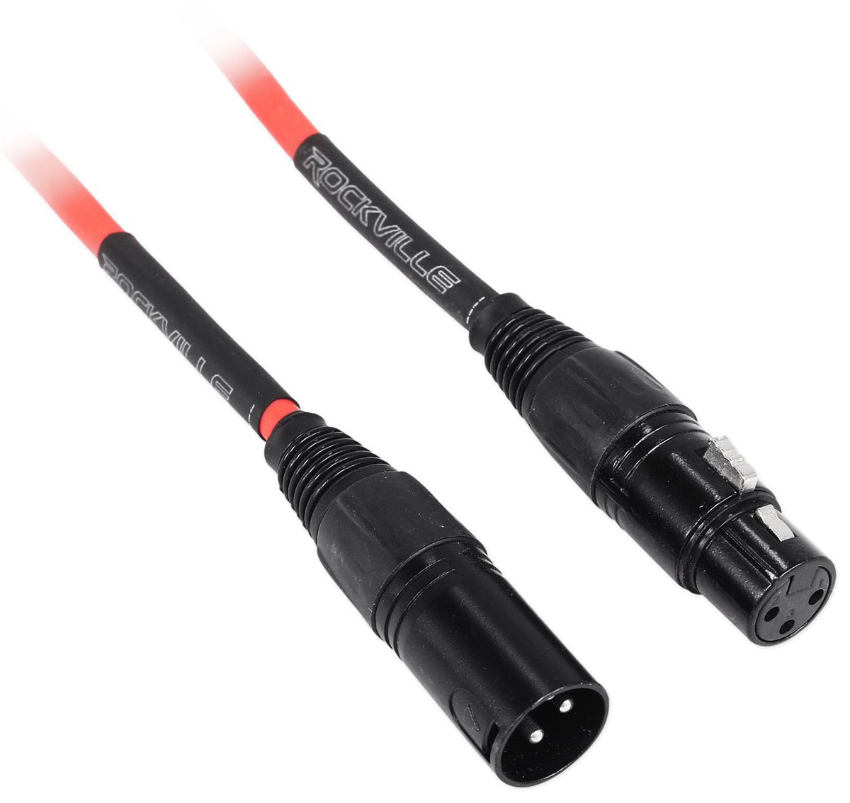 6-Pack 10' Female to Male REAN XLR Mic Cables (3 Colors x 2)