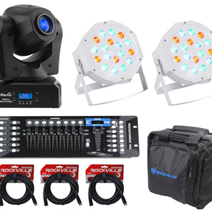 Martin Thrill Mini Profile Moving Head+DMX Controller+(2) Wash Lights+Cables+Bag