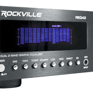 Rockville REQ42-B 2 x 21 Band Home Theater Equalizer