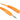 12 Rockville RCTR103O Orange 3' 1/4'' TRS to 1/4'' TRS Cable 100% Copper