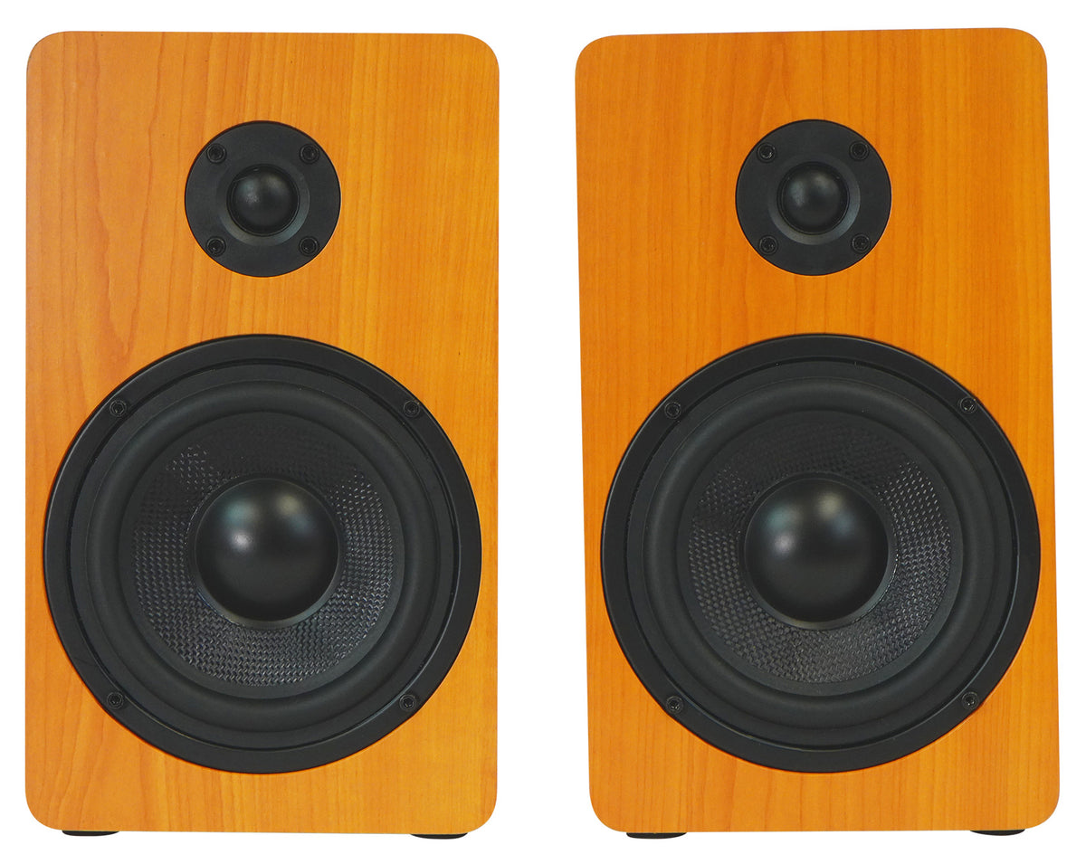 2) Rockville RockShelf 58C 360w 5.25" Wood Bookshelf Speakers+Bluetooth/Wifi Amp