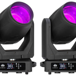 (2) American DJ Vizi Beam CMY LED DMX Gobo Beam Spot Strobe Moving Head Lights