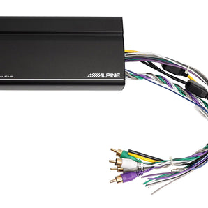 ALPINE KTA-450 400w 4-Channel Power Pack Amplifier Behind Radio/GloveBox Amp