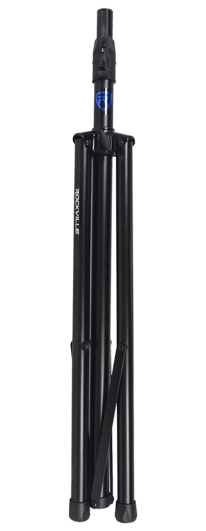 Rockville RVSS3 Pair Tripod Push Button DJ PA Speaker Stands+Air Lowering System