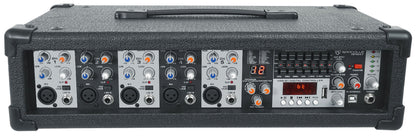 Rockville RPM47 1800 Watt Powered 5-Channel Mixer/Amplifier+(3) Mics+Case+Cables