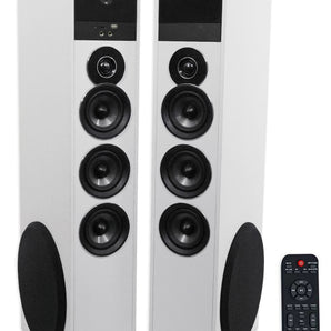 Rockville TM150C Home Theater Buetooth Tower Speakers + 10" Sub + Wifi Receiver