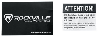 Rockville TITAN COLUMN 12 Karaoke Machine System+(2) Wireless Mics+Tablet Stand