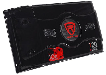 Rockville RXC20D 20 Farad Hybrid Ion Car Capacitor Voltage & Amperage Meter