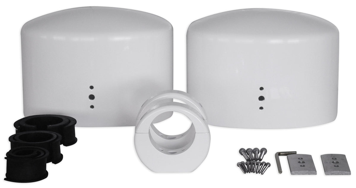 MAC69W 6x9" White Aluminum Wakeboard Tower Speaker Pod Enclosures