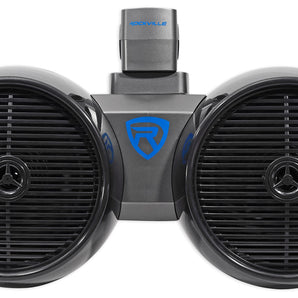 Rockville DWB80B Dual 8 inch Black 800 Watt Marine Wakeboard Tower Speaker System