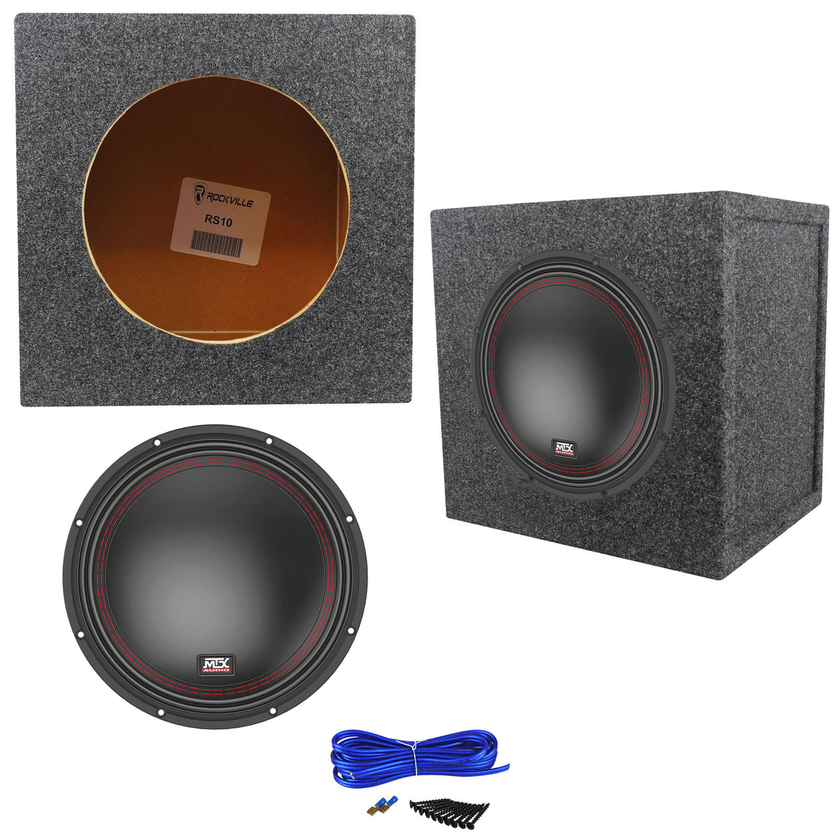 5510-44 10" Subwoofer + RS10 Sealed Enclosure