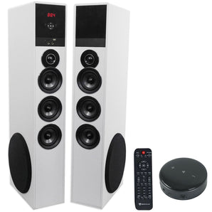 Rockville TM150W Home Theater Buetooth Tower Speakers + 10" Sub + Wifi Receiver