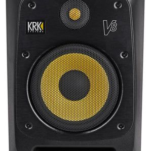 KRK V8S4-NA 8" Powered Studio Monitor+Scarlett Audio Interface+Mic+Headphones