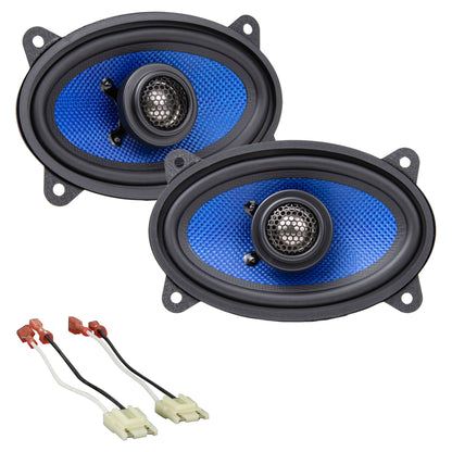 Hifonics HCC46CX 4x6" Front Speaker Replacement Kit Fits 87-95 Jeep Wrangler YJ