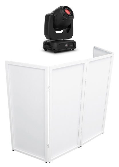 Intimidator Spot 360X Moving Head Light + White DJ Facade