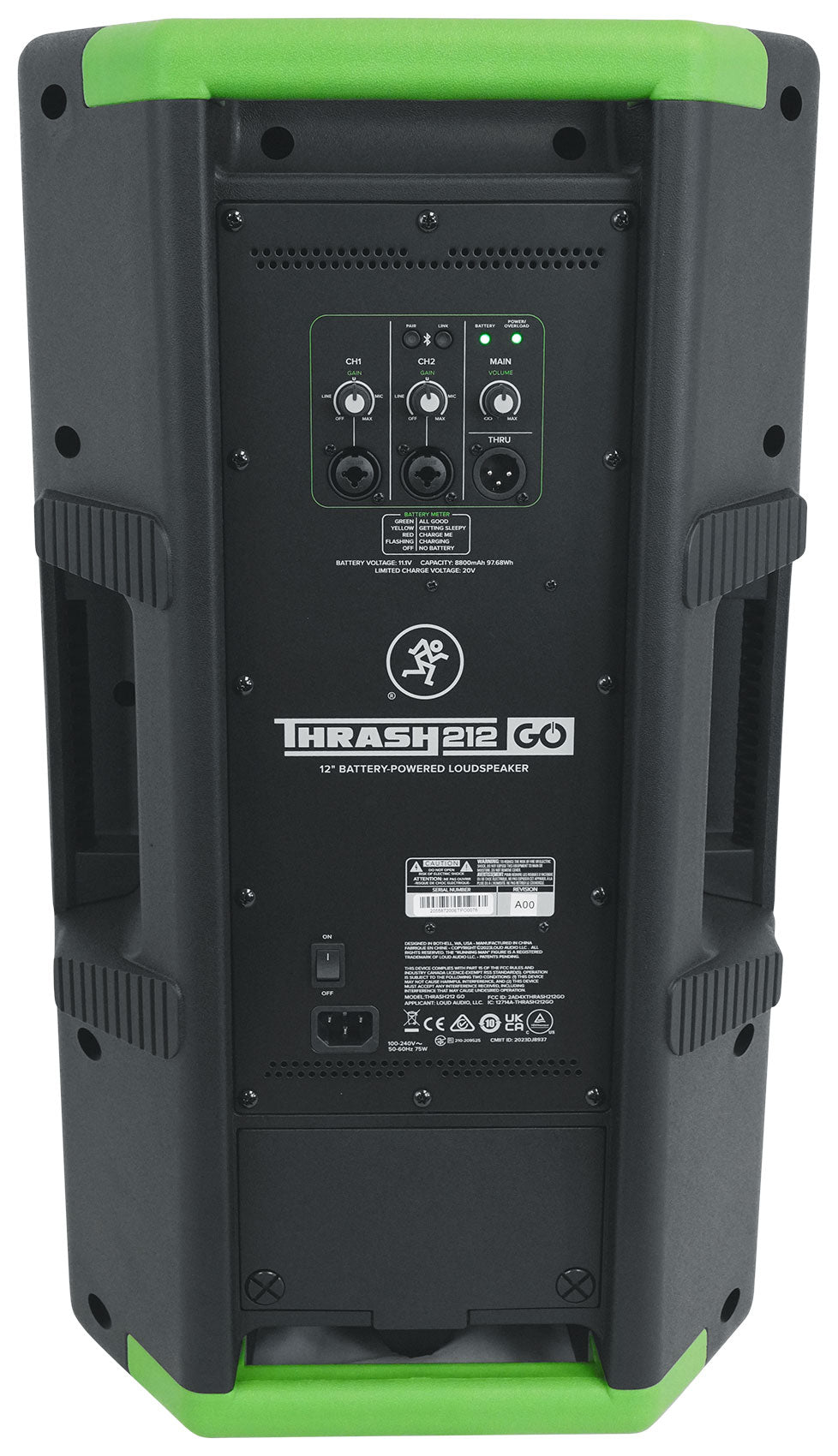 Thrash212 GO Bluetooth PA Speaker with 20' XLR Cable