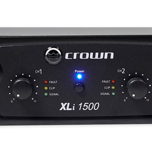 Crown Pro XLi1500 900w 2 Channel DJ/PA Power Amplifier Professional Amp XLI 1500