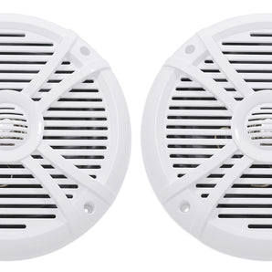 (2) Rockville RMSTS80W 8 inch 1000w Waterproof Marine Boat Speakers 2-Way White