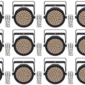 12 Chauvet DJ EZPAR 64 RGBA ILS Rechargeable Battery RGBA LED Par Wash Up-Lights