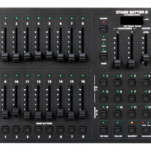 American DJ STAGE SETTER 8 16-Channel DMX Controller For Par Cans+Fog Machine