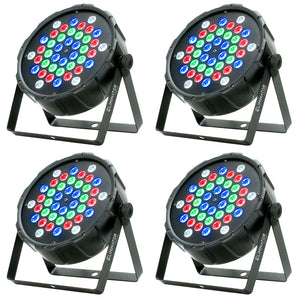 (4) American DJ Eliminator LP 42 RGBW 42 x 1 Watt LED DMX Par Wash Lights ADJ