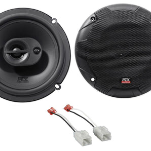 MTX 6.5" 600w Front Factory Speaker Replacement Kit For 2007-2017 Jeep Wrangler
