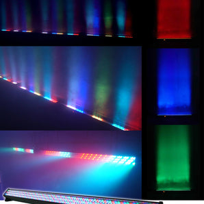 Rockville ROCKSTRIP 252 LED 5 Channel DMX RGB Color Strip DJ Wash Up Light Bar