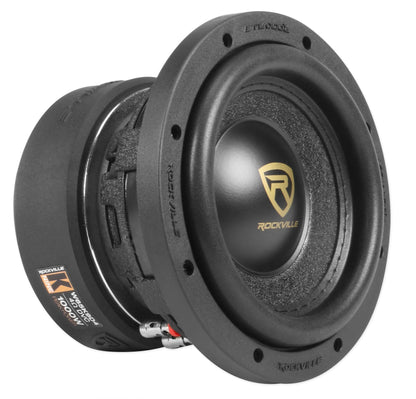 Rockville W65K9D4 + dB11 Mono Amplifier Bundle