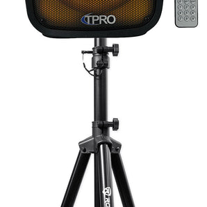 Technical Pro PLIT8 Portable 8" Bluetooth Party Speaker w/LED + Tripod Stand