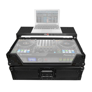 ProX XS-DDJ1000WLTBL Case+Wheels+Sliding Laptop Shelf For Pioneer DDJ-1000-Black