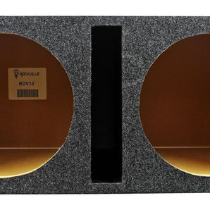 Rockville RDV12 Dual 12" Vented Subwoofer Enclosure Box 1.55 CU FT  3/4" MDF