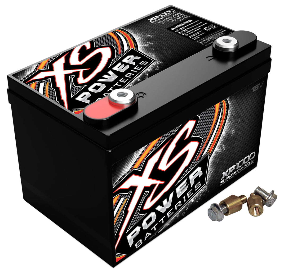 XS Power XP1000 2400W 16V Power Cell Car Battery Power System+Power/Ground Wires