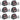 (12) Rockville MINI RF4 V2 Black DJ/Party Wash Lights+RF Remote+APP+Wireless DMX