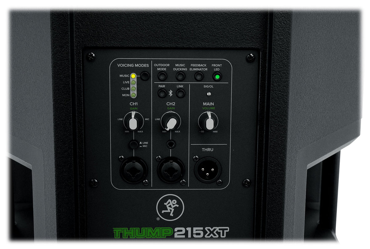 Thump215XT 1400W Powered PA Speaker with Microphone and Cable