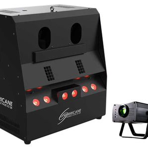 Chauvet DJ Hurricane Bubble Haze X2 Q6 LED DMX Bubble Hazer Machine+Laser Light