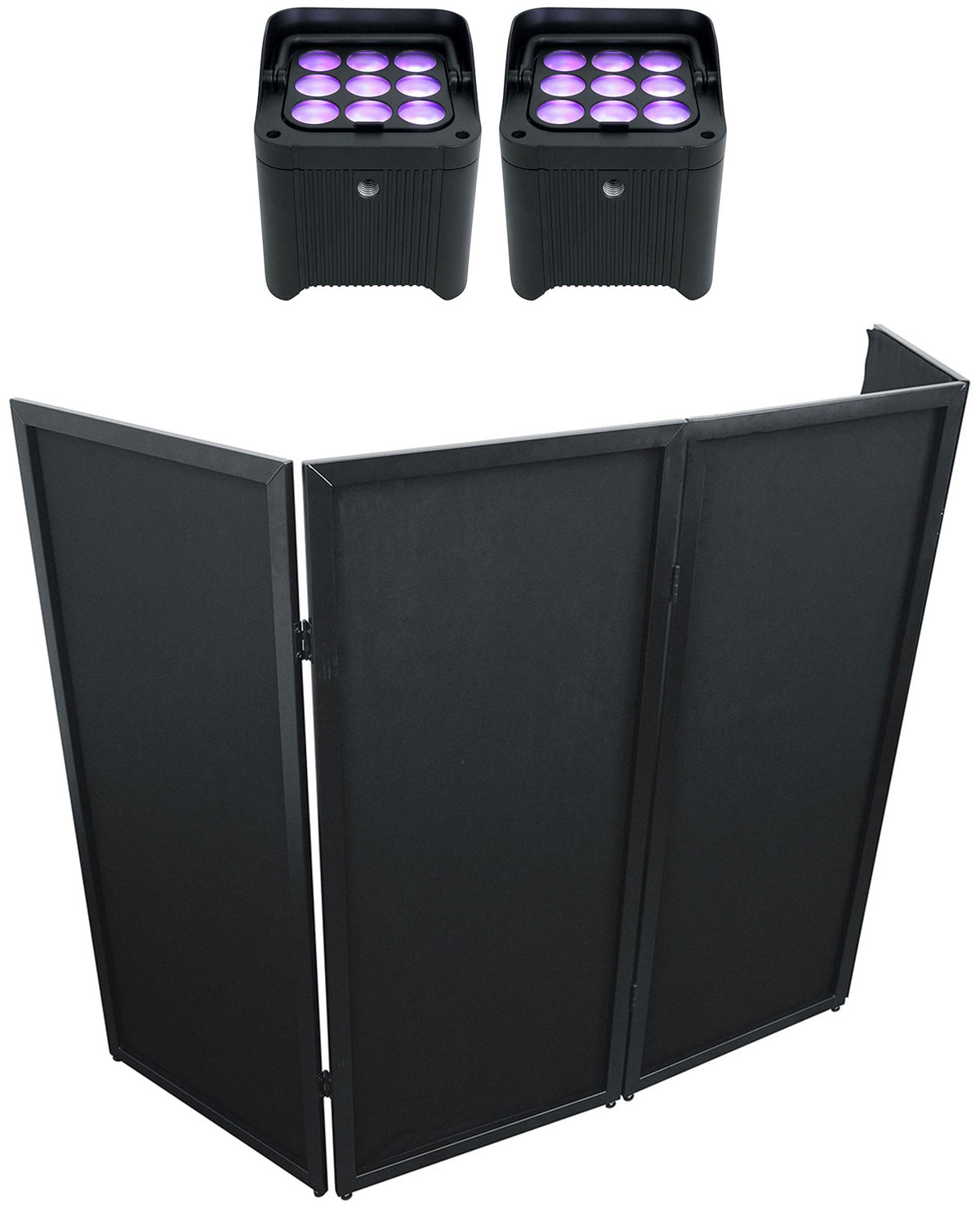 Freedom Par H9 IP Lights + RFSSB Black Facade Bundle