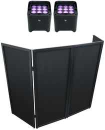 Freedom Par H9 IP Lights + RFSSB Black Facade Bundle